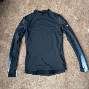 Youth Large Nike Pro Hyperwarm Black Top